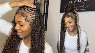 How To Do Fulani Flip Over Braids | DETAILED Tutorial