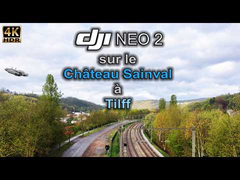 Dji Neo 2 sur le Château de Sainval à Tilff