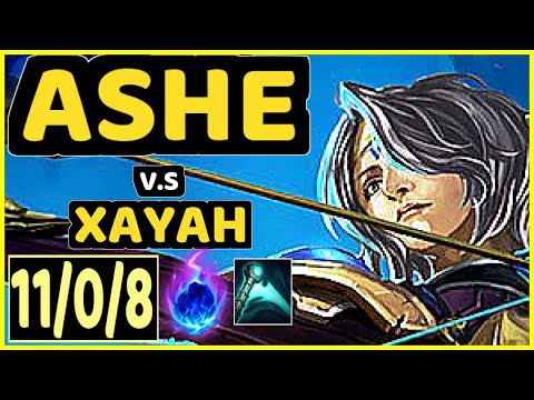 MATSU (ASHE) vs XAYAH - 11/0/8 KDA BOTTOM ADC CHALLENGER GAMEPLAY - BR