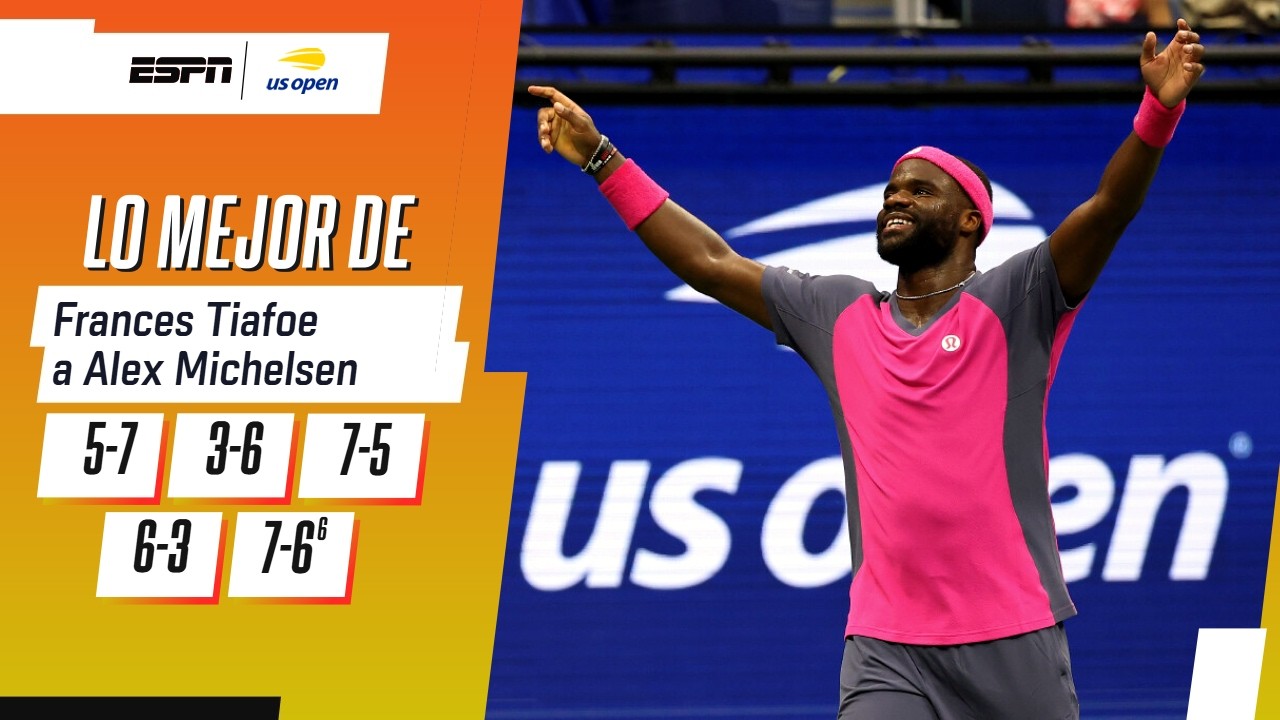 TIAFOE REMONTÓ UN MARATÓNICO PARTIDO ANTE MICHELSEN Y ESTÁ EN SEMIFINALES DEL US OPEN | RESUMEN