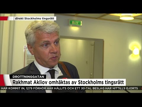 Terrormisstänkte Rakhmat Akilov omhäktas - Nyheterna (TV4)