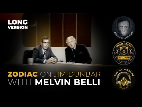 Zodiac Killer Real Phone Call to Jim Dunbar Show (Melvin Belli) | Remastered FULL Clear Audio