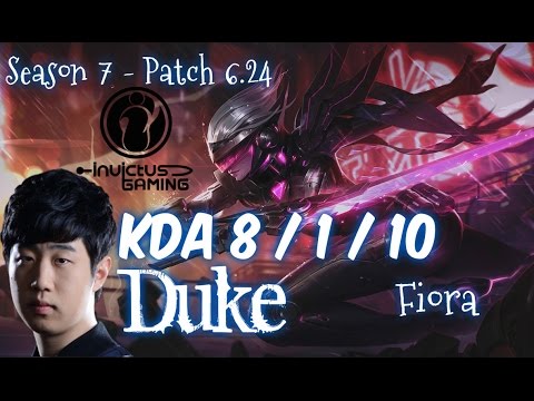 IG Duke FIORA vs MAOKAI Top - Patch 6.24 KR Ranked