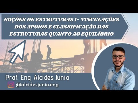 NOÇÕES DE ESTRUTURAS I - VINCULAÇÃO DOS APOIOS E CLASSIFICAÇÃO DAS ESTRUTURAS QUANTO AO EQUILÍBRIO