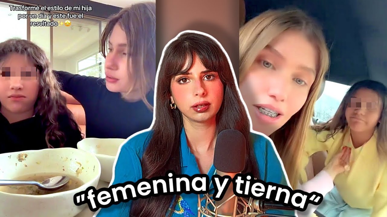 Esta mamá de TikTok obliga a su hija a vestirse "femenina y tierna"