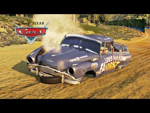Hudson Hornet Crash | Cars Movie Remake | BeamNG.Drive Movie