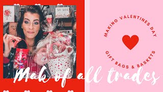 MAKING VALENTINES DAY GIFT BASKETS & BAGS | SUPER CUTE VALENTINES DAY GIFTS!!
