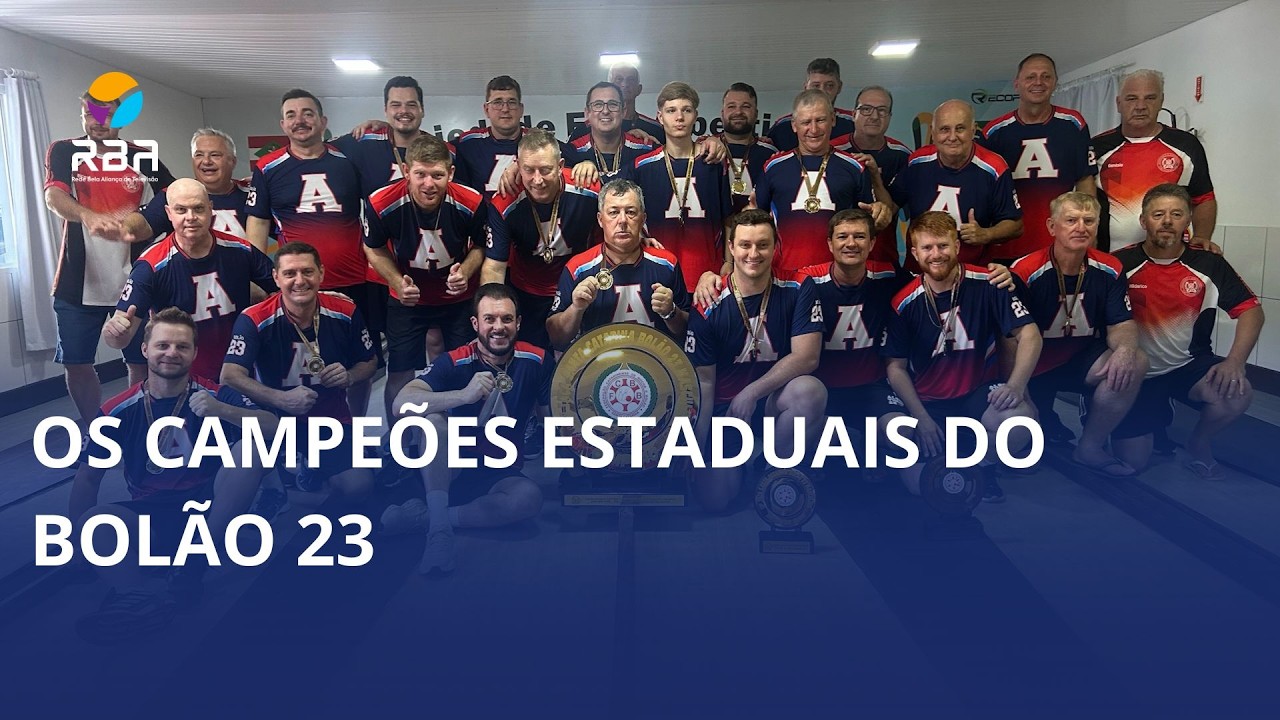 Os campeões estaduais do Bolão 23. Entrevista ao vivo com os representantes do clube campeão da Taça Santa Catarina de Bolão 23 masculino