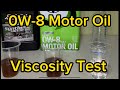 0w-8 oil or water (curiosity video)