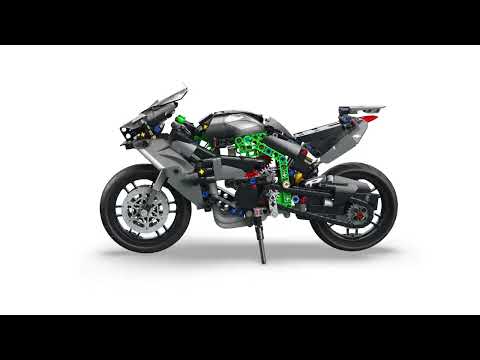 thumbnail video image 2 of Set LEGO Technic Moto Kawasaki Ninja H2R, 2 of 5