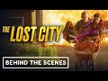 The Lost City - Official Wheelbarrow Escape Behind the Scenes (2022) Sandra Bullock, Channing Tatum