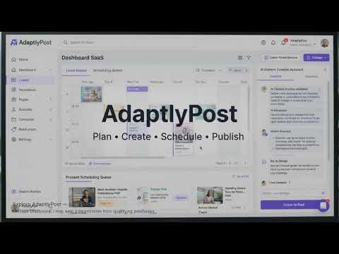 AdaptlyPost Review 2026 | Social Media Scheduling & AI Content Tool