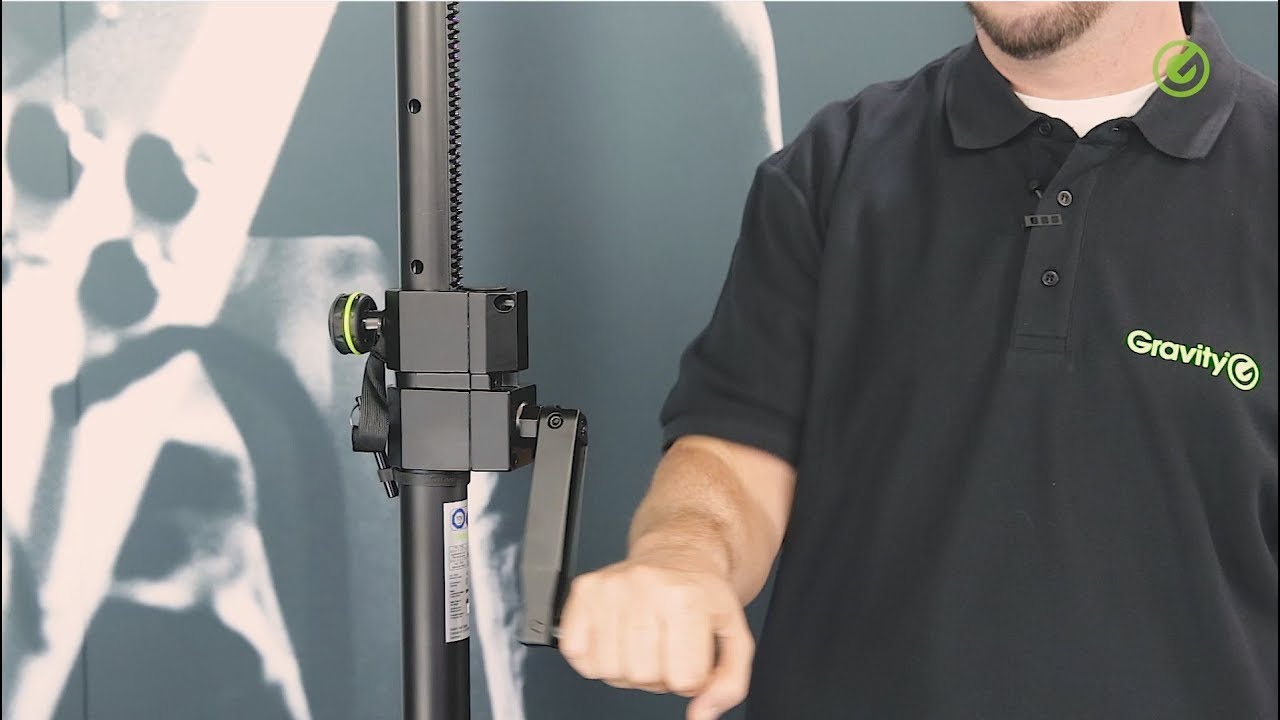 Gravity SP4722B Wind Up Speaker Stand (Single)