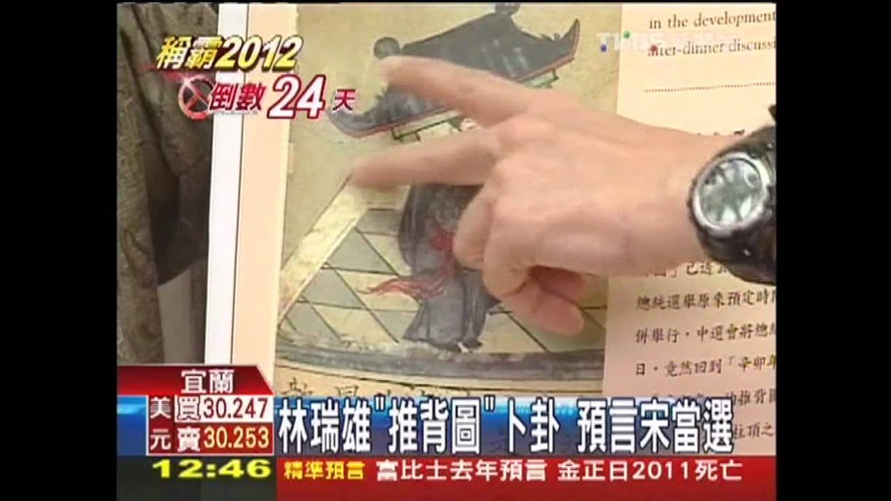林瑞雄「推背圖」卜卦 預言宋當選