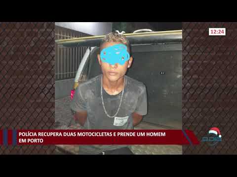 Polícia recupera duas motocicletas e prende um homem em Porto 24 12 2020