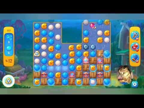 Fishdom 2022, no Boosters,  517   level  -  прохождение без бустеров,  517   уровень.