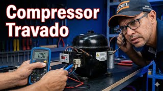 Como testar compressor de ilha, travado e ligar relé voltimétrico