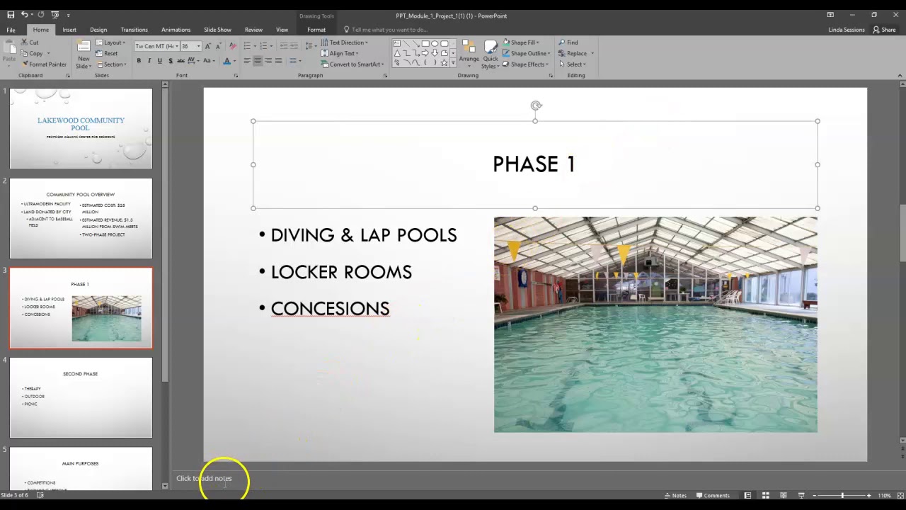 PPT Module 1 Project 1 Lakewood Community Pool