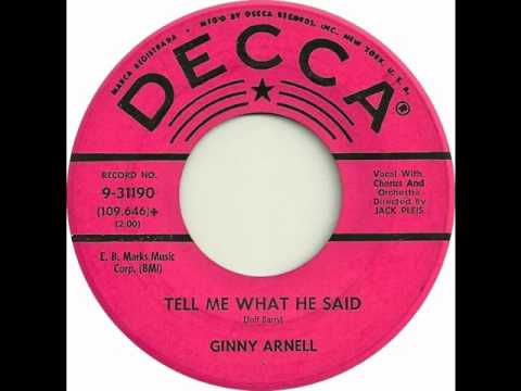 Ginny Arnell - Tell Me What He Said