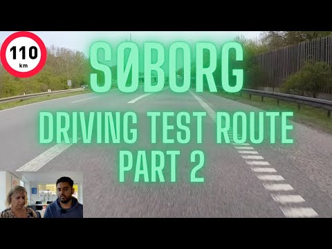 Driving test route Søborg PART 2 (English)