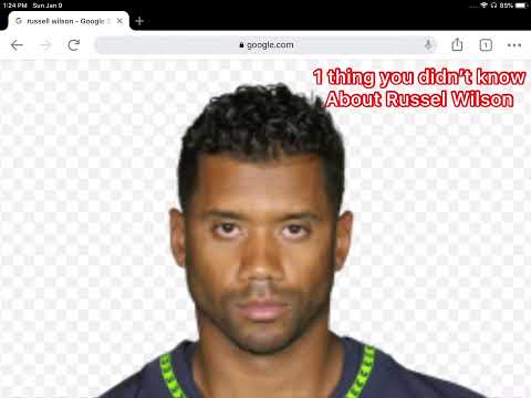 1 think you didn’t know about Russel Wilson🤔