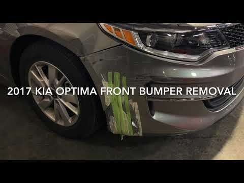 How to remove a 2017 Kia Optima Front Bumper