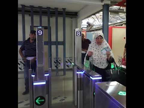 A look into the renovated checkpoint 300 near Bethlehem, West Bank