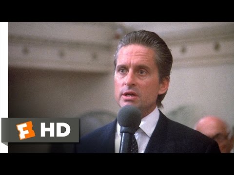 Wall Street (4/5) Movie CLIP - Greed Is Good (1987) HD