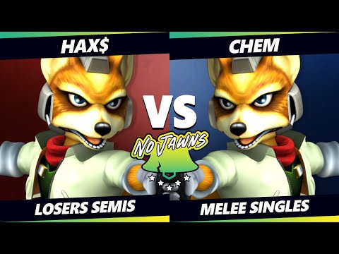 No Jawns 3 Losers Semis - Hax$ (Fox) Vs. Chem (Fox) Smash Melee - SSBM