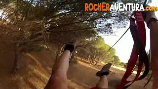 preview picture of video 'RocherAventura.com - Parque de Aventura en Villanueva de la Jara (Cuenca)'