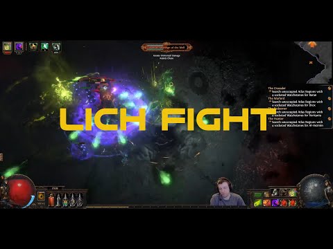 [POE] Lich vs Toxic Rain Caustic Arrow Trickster
