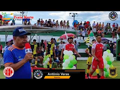 Abertura do campeonato municipal de futebol em praia Norte Tocantins