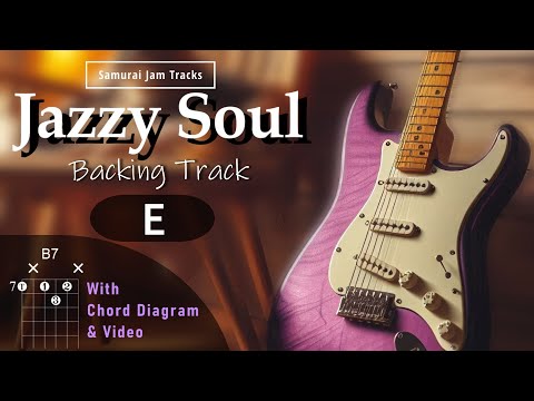 Jazzy Soul RnB Guitar Backing Track in E major
