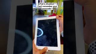Here’s how you #unlock it if your iPad is disabled 😎 #shorts #apple #ipad #iphone #ios #samsung #fy