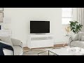 Mobili Porta TV con Luci LED 2 pz Bianco 75x35x40 cm - Foto miniatura 1