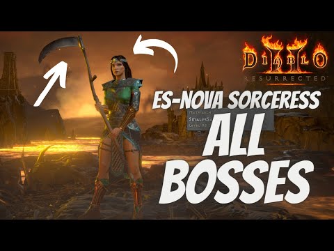 ES Nova Sorceress - All Bosses - Diablo 2 Resurrected - Nintendo Switch