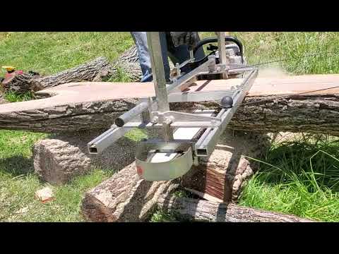 Stihl 066 milling some walnut....Granberg mill and Granberg winch