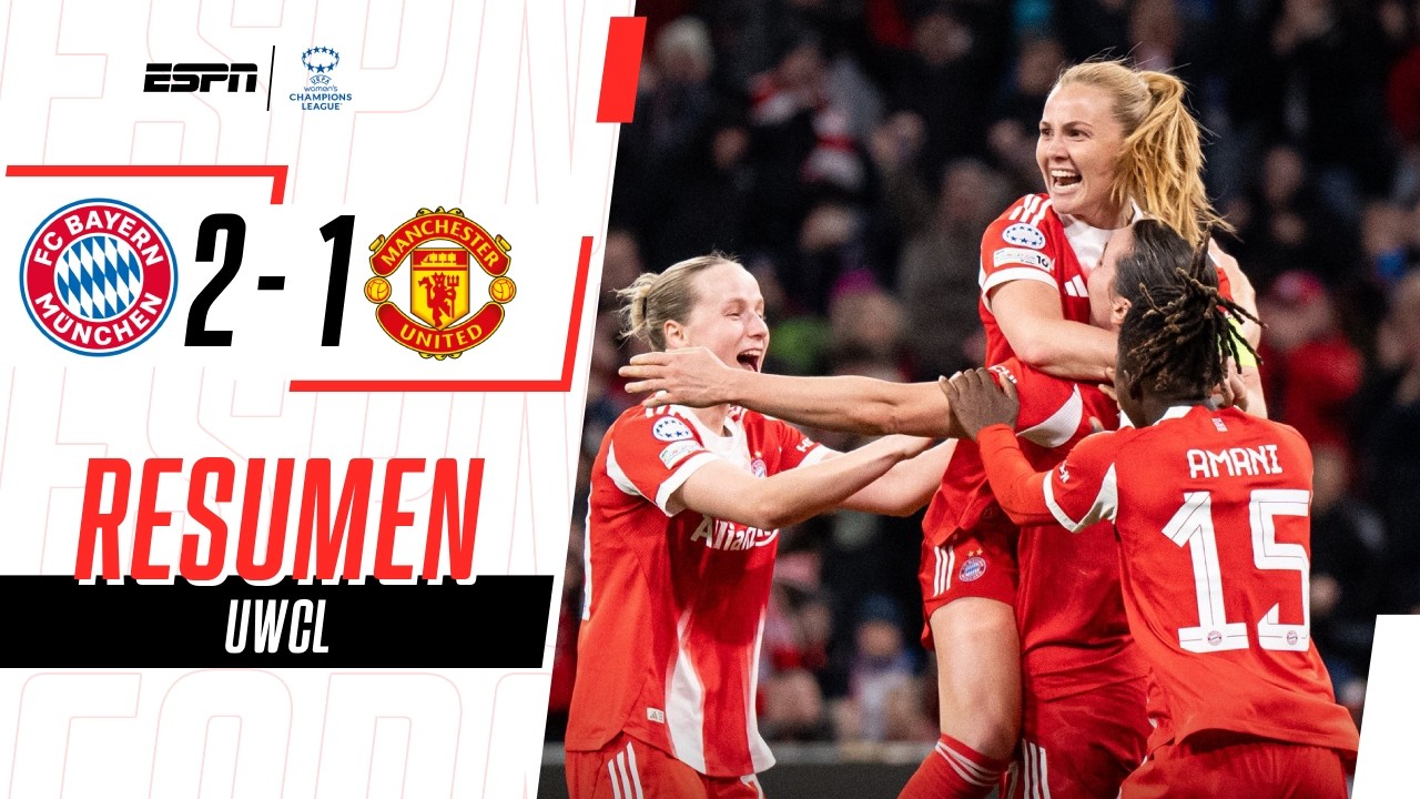 EL BAYERN BUSCA SU PRIMERA CHAMPIONS FEMENINA Y AVANZÓ A SEMIS | Bayern M. 2-1 Man. Utd | RESUMEN