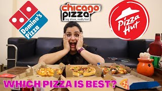Chicago Pizza vs Dominos pizza vs Pizza hut | Best pizza in town😋🍕