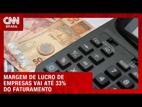 Margem de lucro de empresas brasileiras varia de 13% a 33% do faturamento | CNN MERCADO