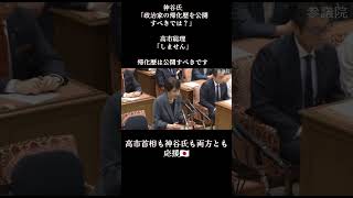 どうにかしないといけない問題なんだよね　#神谷宗幣 #高市早苗 #党首討論