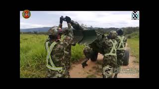 Sistemas de artillería NIMROD y Obus de 105mm LG1 MKIII Ejercito de Colombia