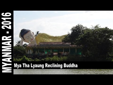 Budas Reclinados Mya Tha Lyaung e Shwethalyaung, Bago, Mianmar, 2016