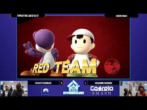 Typo @ The Lab 8/31/17 - Fatality/Kamikaze vs Masamune/Bakuuda - Smash 4 Doubles Losers Finals