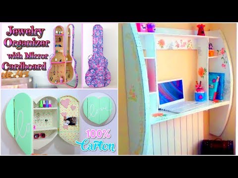 DIY CRAFTS FOR ROOM DECOR! 3 CARDBOARD FURNITURES DIY...