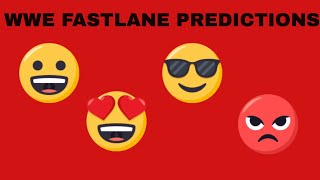 WWE FASTLANE PREDICTIONS