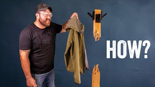 IMPOSSIBLE Floating Coat Rack Build - How Does it Work?