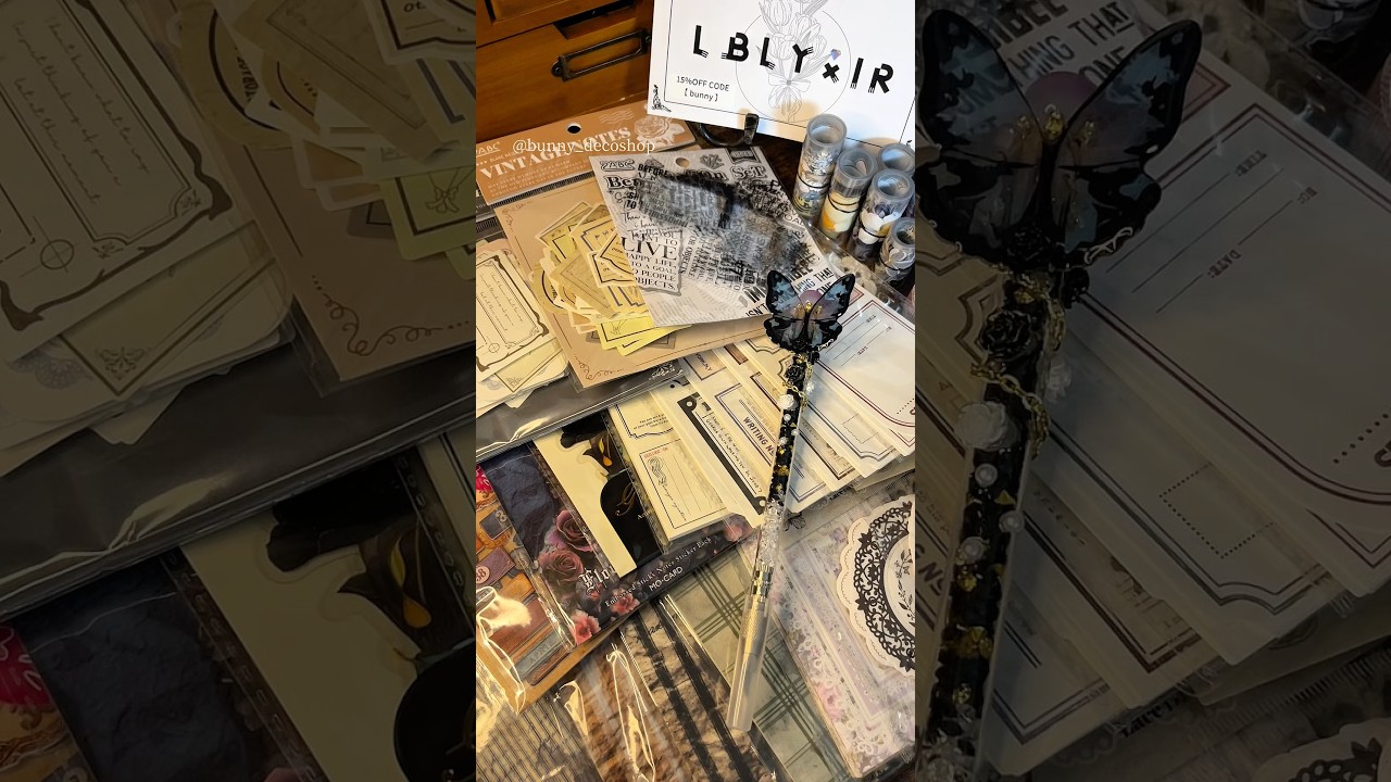 【おすすめ】新しいコラージュ素材を開封📦｜Unboxing new product｜LBLYXIR｜#haul #scrapbook #collage #journal