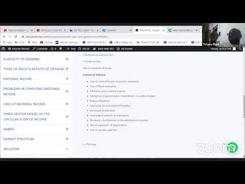 JAMB, WAEC CLASSES, Economics, Inflation