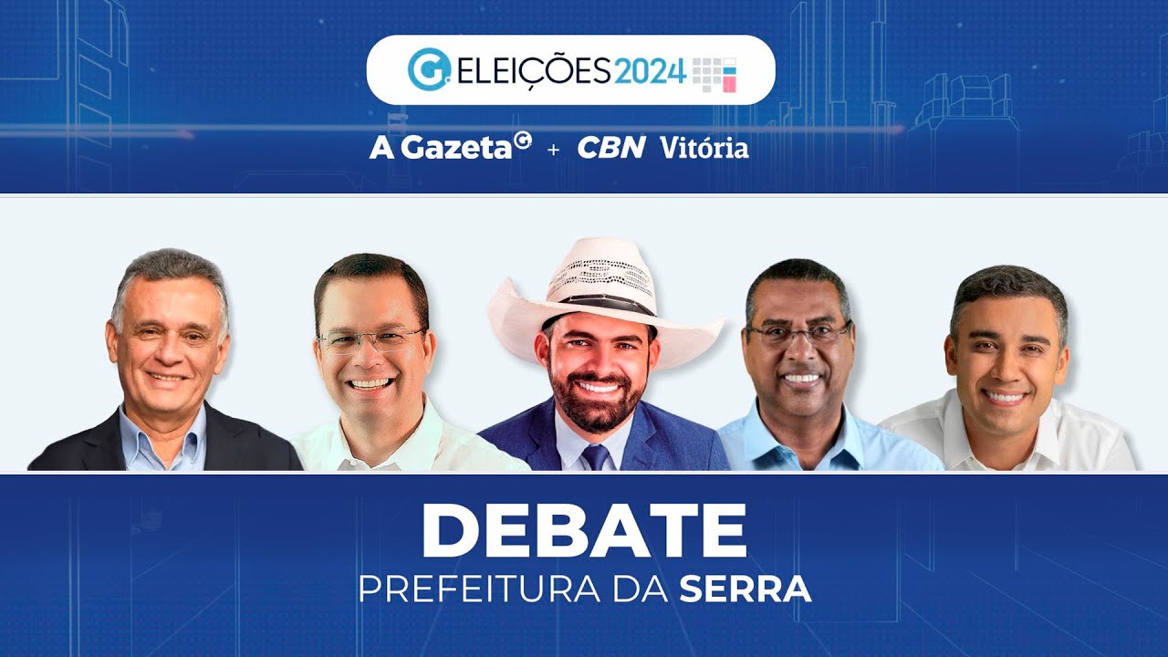 Candidatos a prefeito da Serra debatem ao vivo em A Gazeta e CBN Vitória